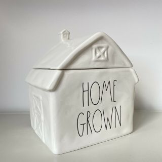 Rae Dunn Home Grown House Shaped Cookie Jar Canister - 2020