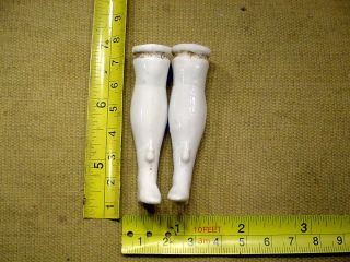A Pair Excavated Vintage Victorian Binding Legs Age 1860 Size 2.  4 " German 9343