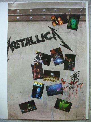 Metallica 1993 2 - Sided Full Color Promo Poster For Their 
