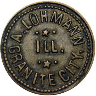 1905 Granite City Illinois Good For Token A Lohmann Unlisted Merchant