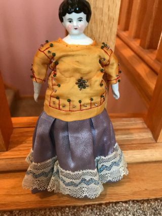 8 " Antique German Pretty China Head Lady Doll Marked Germany Nr