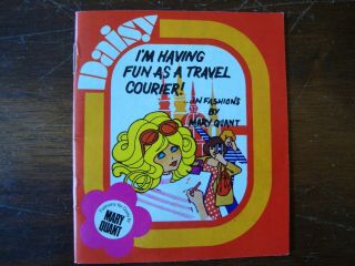 Vintage I’m Having Fun As A Travel Courier Daisy Doll Fashionbooklet Mary Quant