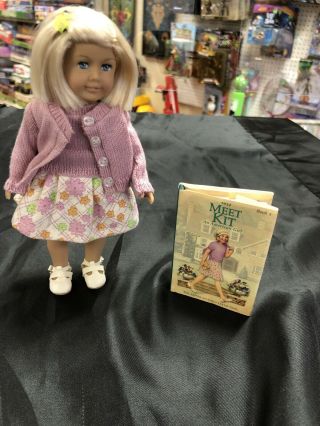 6 " Mini American Girl Doll Retired,  Kitt Kittredge W/ Book