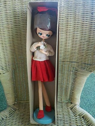 Vintage Herman Pecker & Co.  Jill Doll In The Box With The Tag