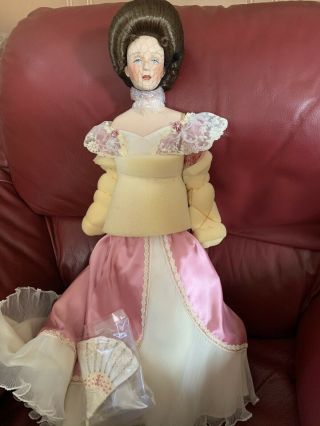 Franklin Heirloom The Gibson Girl “bridesmaid Doll” Porcelain Doll 22 "
