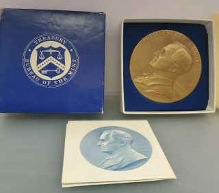 Harry S Truman 33rd President 1945 - 49 Inauguration Treasury Bronze 3 " Medal