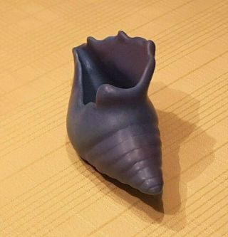 Vintage Van Briggle Art Pottery Mulberry/Blue “Conch Shell” Planter 3
