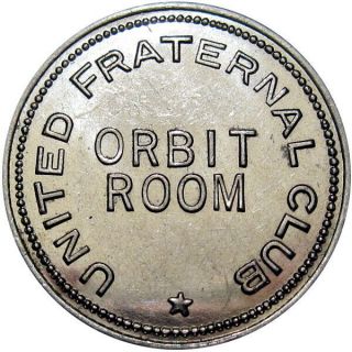 Sioux City Iowa Good For Token United Fraternal Club Orbit Room