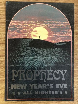 Phophecy Rave Flyer 31.  12.  92 Kings Lynn Speedway Year’s Eve