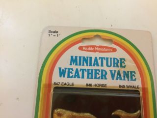 Dollhouse Miniature “REALIFE MINIATURES” Weather Vane 2