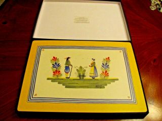 Lady Clare 4 Blue/yellow Placemats 