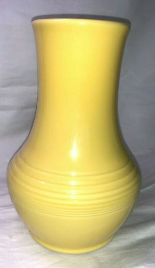 1 Rare Retired Sunflower Fiesta Royalty Fiestaware Vase 7½ " Tall Flawless