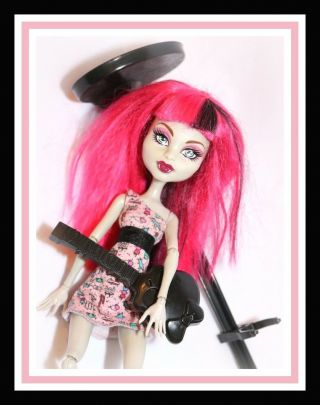 ❤️monster High Create A Monster Cam Egyptian Mummy Girl With Dress Pink Wig❤️