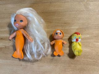 So Sweet,  Kenner Flora And Finella Sea Wee Dolls,  Bonus Funny Duck/chick