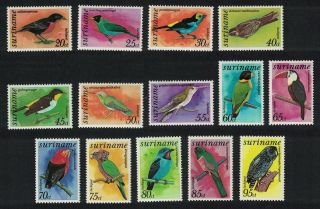 Suriname Birds 14v Complete Mnh Sg 860 - 873 Mi 764 - 770,  781 - 87