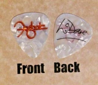 Foghat Band Logo Lonesome Dave Peverett Signature Tour Guitar Pick - (w)