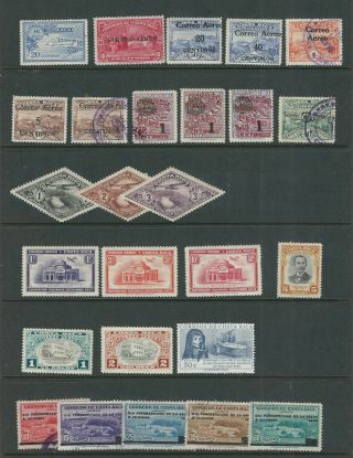 Costa Rica 1926 - 48 A Few Miscellaneous Airmails Mint/used Short Sets Mostly