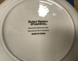 Better Homes Gardens Stoneware Assorted Botanical 8 - 1/2 