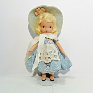 Vintage Nancy Ann Storybook 5 1/2 " Bisque Doll - Mistress Mary