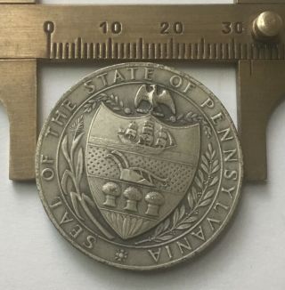 Medallic Art Co.  William Penn Pennsylvania State Seal.  999 Silver Coin Medal 2