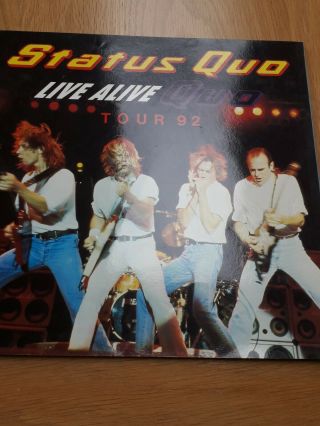 Status Quo - Tour Programme - Live Alive 92 -