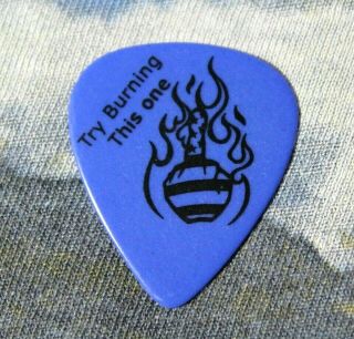 Warrant // Erik Turner Tour Guitar Pick / Try Burning This One Usa Middle Finger