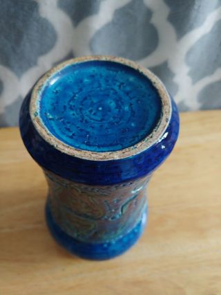 Rosenthal Netter Bitossi Vase Vintage Italian Rimini Blue Aldo Londi 3