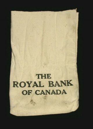 Vintage Royal Bank Of Canada Mini Coin Bag With First City Bank Of Binghamton Ny