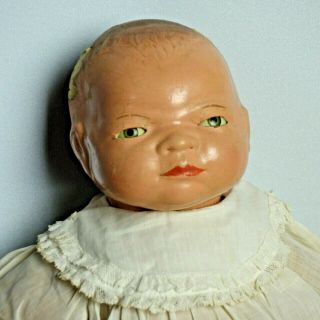 Antique 16 " Grace Storey Putnam Bye Lo Baby Doll Composite 1922 Signed