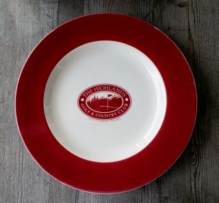 Vintage The Highlands Golf & Country Club Dinner Plate - Post Falls,  Idaho