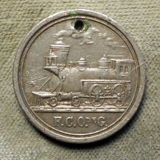 Guatemala: F.  C.  O.  De G.  (steam Locomotive) // Recuerdo Entrada San Felipe 1892.