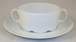 Rosenthal Monbijou White Cream Soup Bowl With Saucer