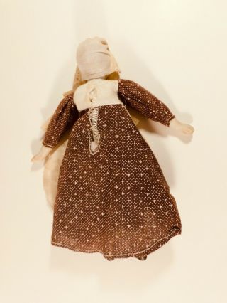 Vintage 7 1/2 Inch Doll; Porcelain Head,  Shoulders,  Hands and Feet 3