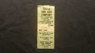 Bad Company/cheap Trick Concert Ticket Stub 9/5/1993 Allentown,  Pa