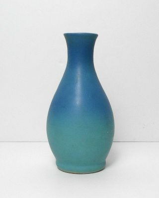 Vintage Van Briggle 15 Matte Blue 6.  25” Art Pottery Vase