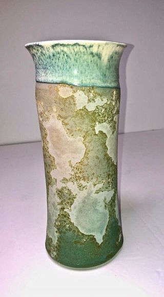 Tony Evans Studio Art Raku Pottery Vase Signed Numbered 995 Ancient Sands