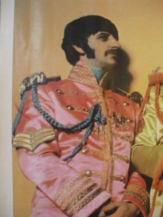 Beatles poster Sgt.  Pepper ' s Lonely Hearts Club Band 1967 standing in uniforms 3