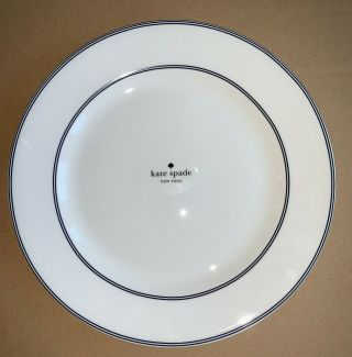 Kate Spade York Nag ' s Head Navy Dinner Plates by Lenox - Set of Four - NWT 2