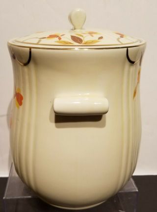 Vintage Hall ' s Superior Jewel Tea Autumn Leaf Cookie Jar.  NR 3