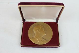 Vintage Bronze Franklin Delano Roosevelt Presidential Medal President Medallion