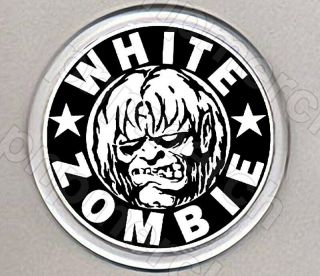 White Zombie Round Drinks Coaster - Classic