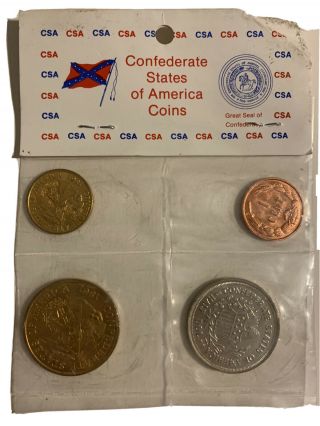 1861 Civil War Confederate Coins Cent Half Dollar Gold Csa States Of America
