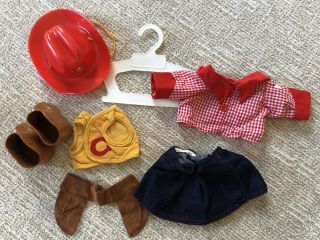 Vintage Cabbage Patch Cow Girl Outfit,  Euc
