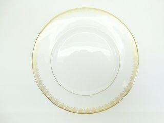 Royal Doulton Gold Lace Ivory Gold Bone China 10 - 5/8 " Dinner Plates Set Of 4