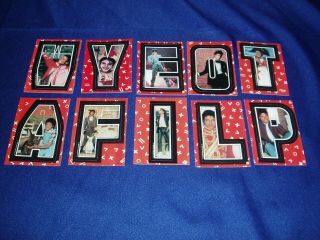 10 Michael Jackson Topps Series 2 Sticker Cards (set 1) 1984