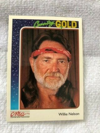 1992 Cma Country Gold Willie Nelson Trading Card No.  34