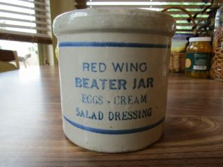 Red Wing Beater Jar Vintage Ceramic Crock