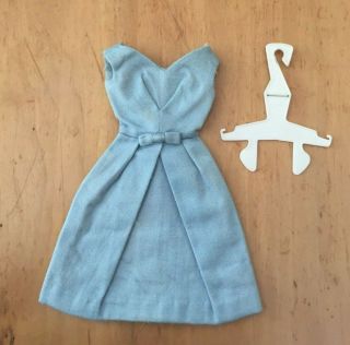 Vintage 1962 - 63 Mattel Barbie Pak Blue Belle Dress