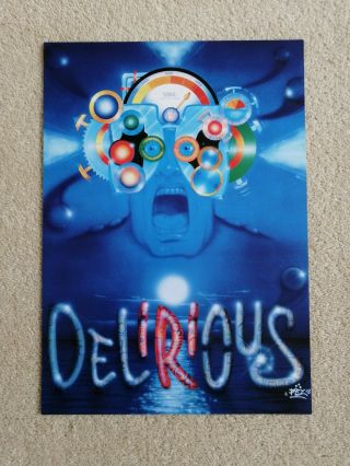 Delirious Rave Flyer / Flyers - Rhythm Station 1993 - Great Pez Artwork -