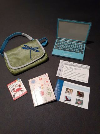 American Girl Of The Year Lanie Laptop,  Messenger Bag And Books.